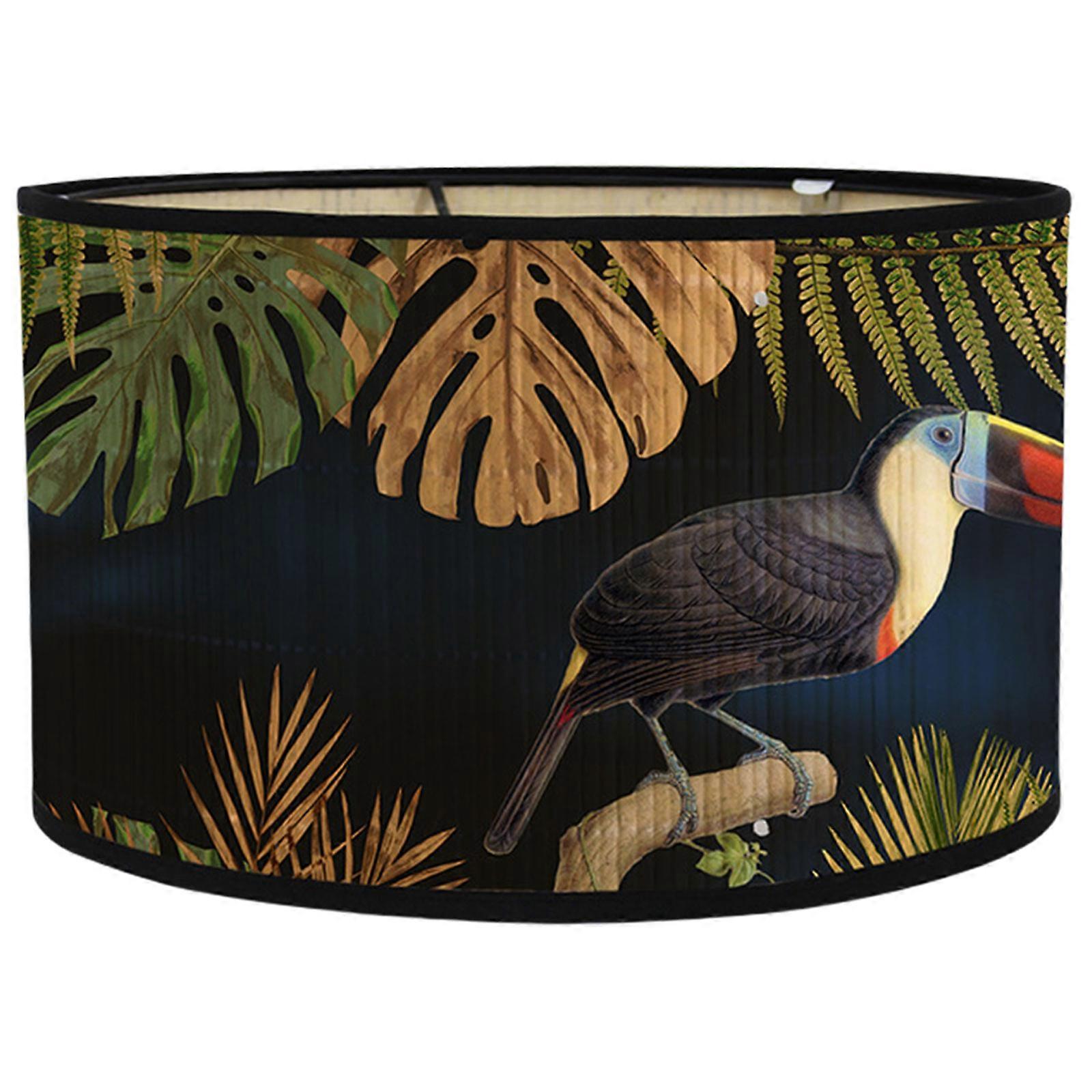 Drum Print Lampshade Chandelier Light Cover Elegant Printing Painting Lamp Shade Wall Lamp Shade Decoration Enduring