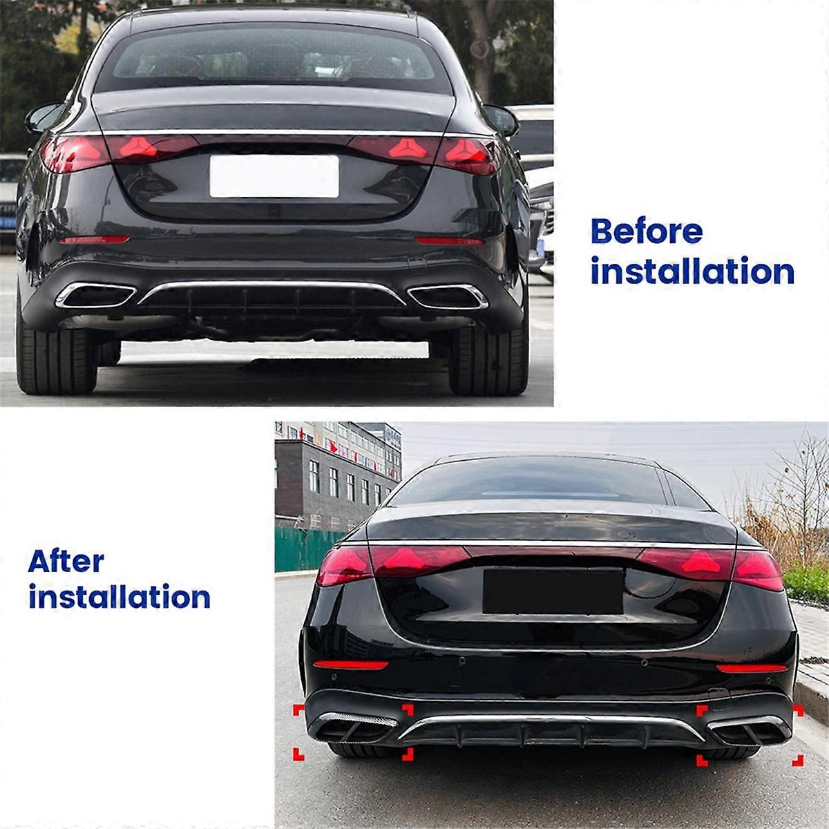 Car Tail Throat Decor Frame for - Silver