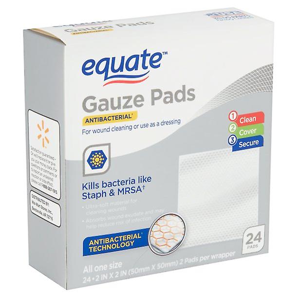 Garze antibatteriche Equate, 24 pezzi
