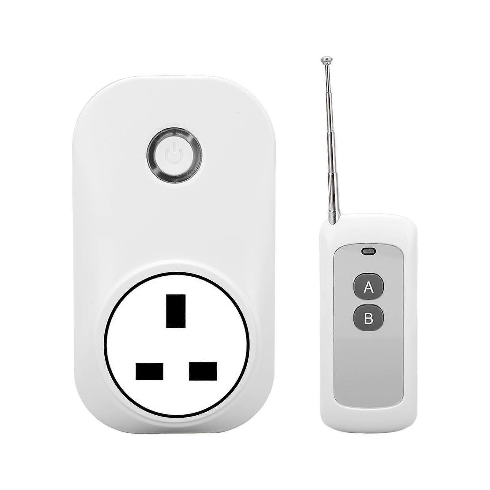 Smart Plug 2.4G WiFi APP Sprachsteuerung 433 MHz Wireless Switch Delay Timing für Google Assistant 90-250VUK Stecker