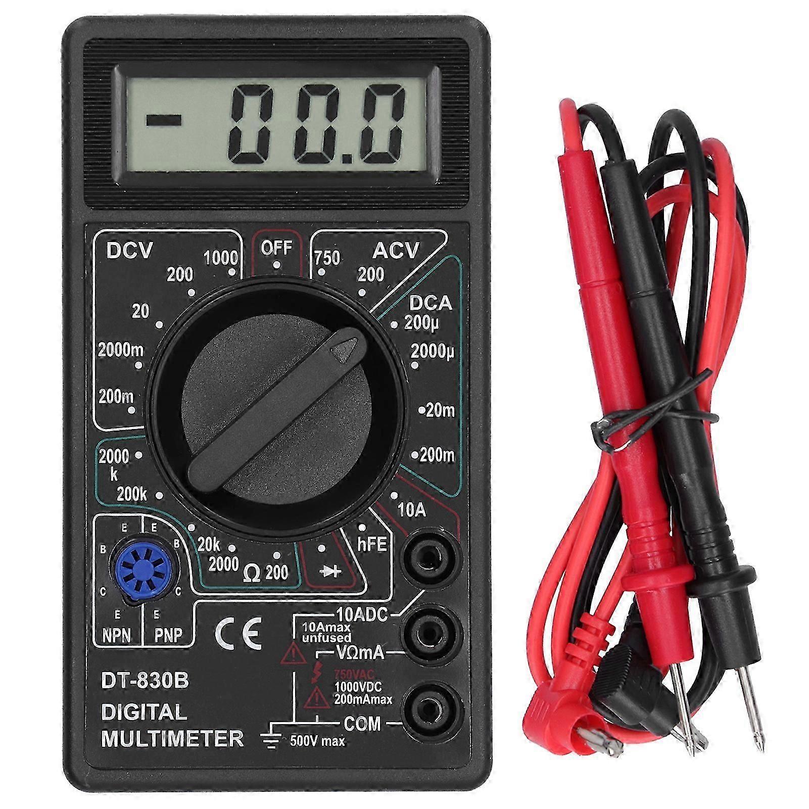Handheld Multimeter,DT830B Multimeter Portable LCD Multimeter Digital Multimeter Finely Tuned Performance