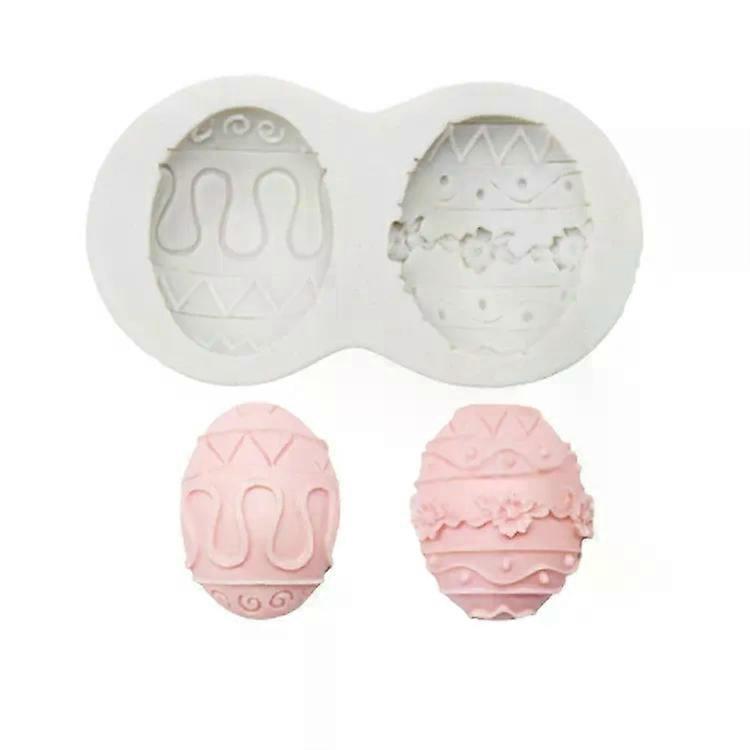 Easter Bunny Chocolate Egg Silicone Mold-2 PCS,Double Egg Design