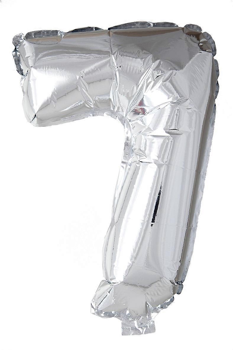 Ballong nummer 7 Sølv 86 cm