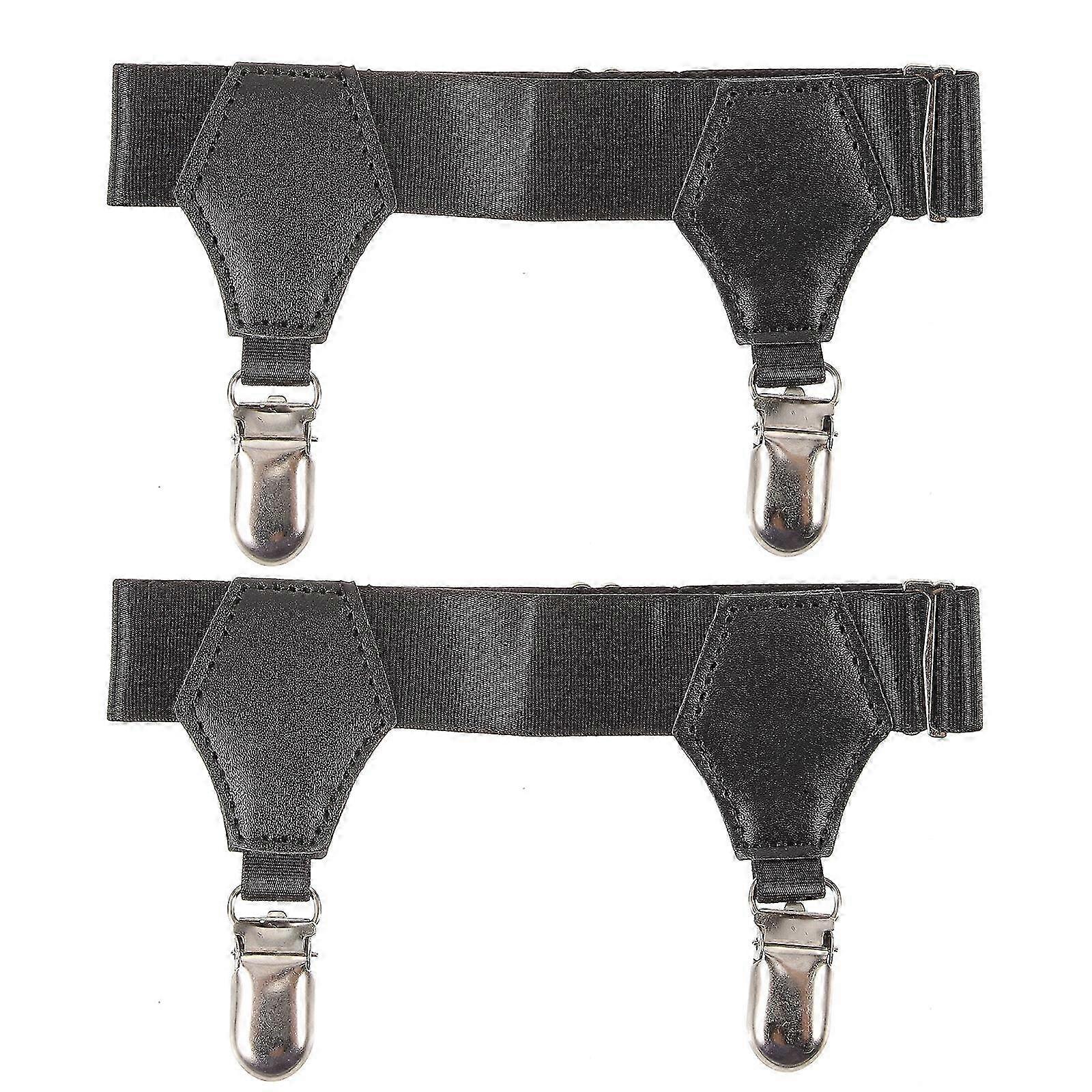 2pcs Sock Clamp Garter Strap Stay Clip for Men
