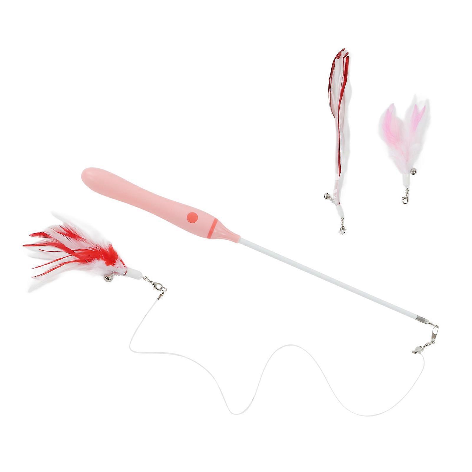 Funny Cat Stick Retractable 3 Modes LED Red Light Pink Set