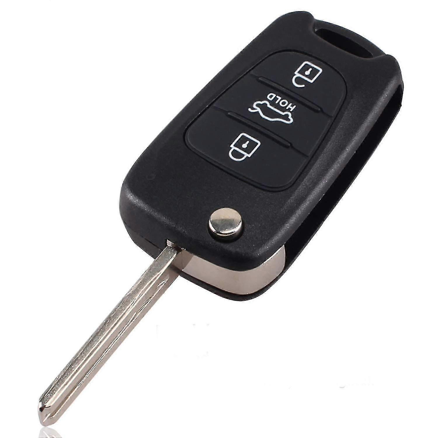 3 Buttons Flip Folding Remote Key Shell Case For I20 I30 I35 Ix20 Ix35