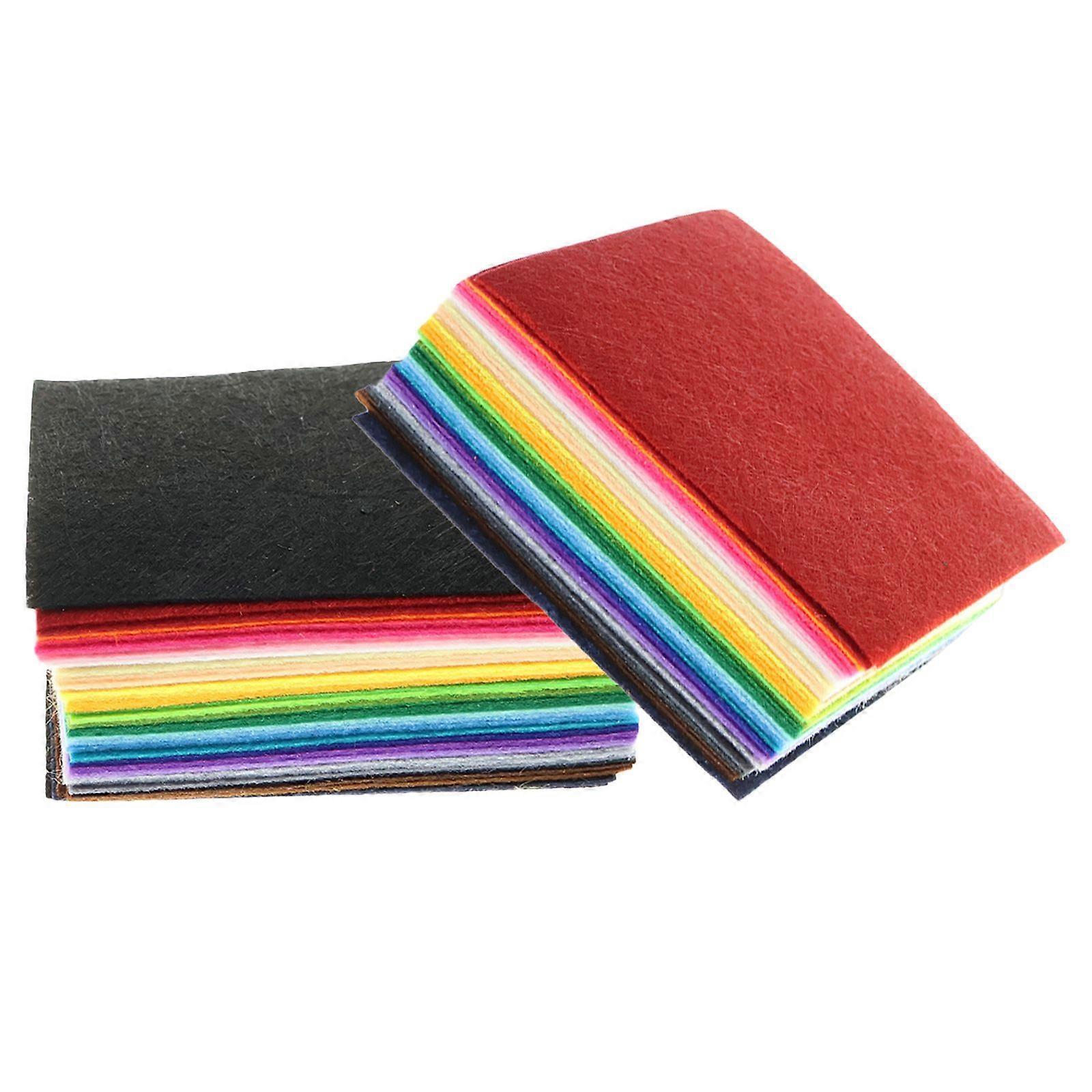 80Pcs A4 Felt Pack Nonwoven Fabric Sheets for DIY Crafts and Art Projects
