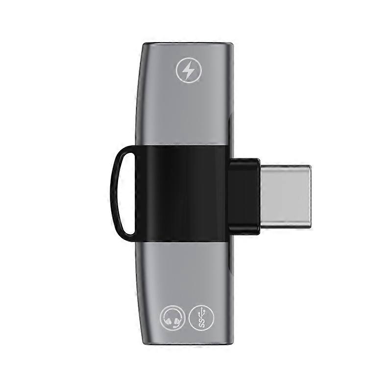 2 in 1 USB-C / Typ-C auf Dual USB-C / Typ-C T-Typ Audio Handy-Ladeadapter Typ-C auf Dual Typ-C