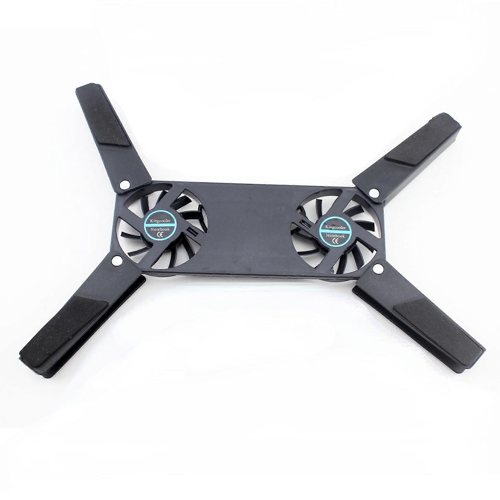 Laptop Cooling Stand with 2 Fans, Foldable USB Laptop Cooler Pad for Small Laptops, Lightweight and Portable Design