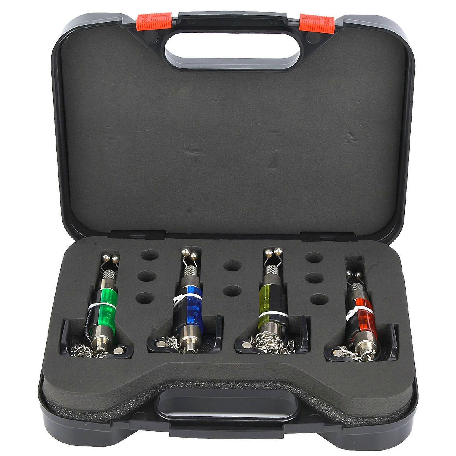 4 PCS Outdoor Portable Fishing Rod LED Illuminated Swinger Illuminated Fish Swinger Swingers