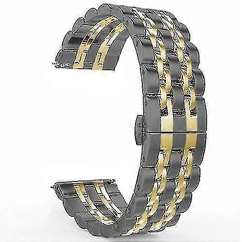 22mm Men Version Seven-beads Steel Replacement Strap Watchband