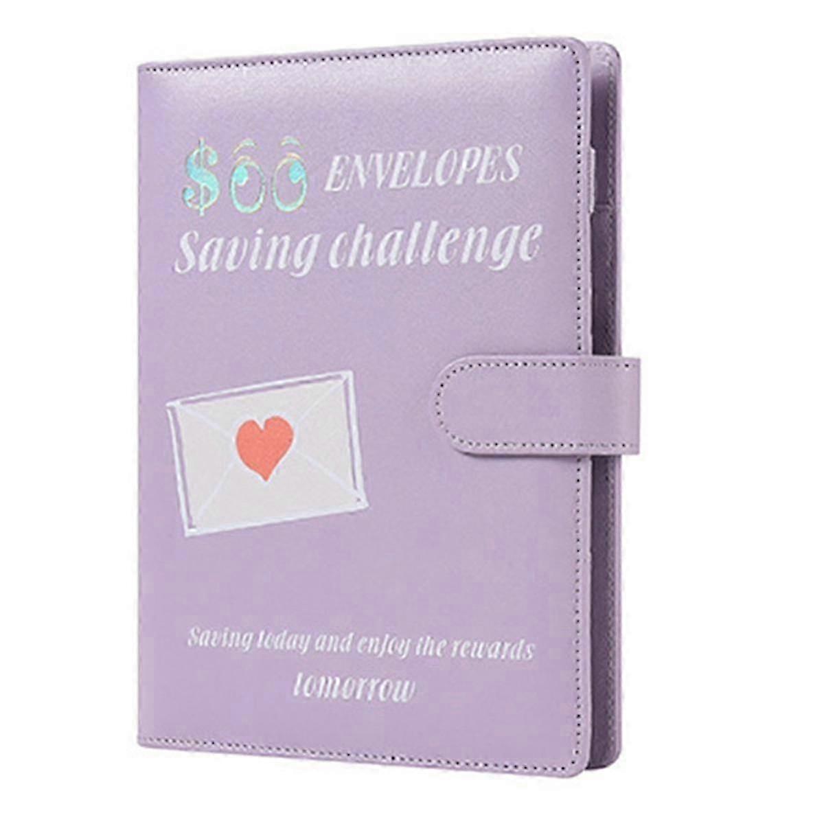 100 Envelopes A5 Money Saving Budget Binder with Cash Envelopes -Challenge Book to Save 5,050 Valen
