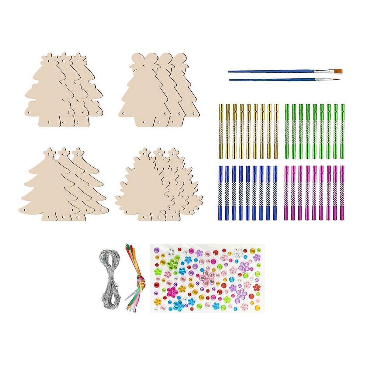 Christmas Tree Wind Chime Kit for Kids Christmas Evergreen Tree