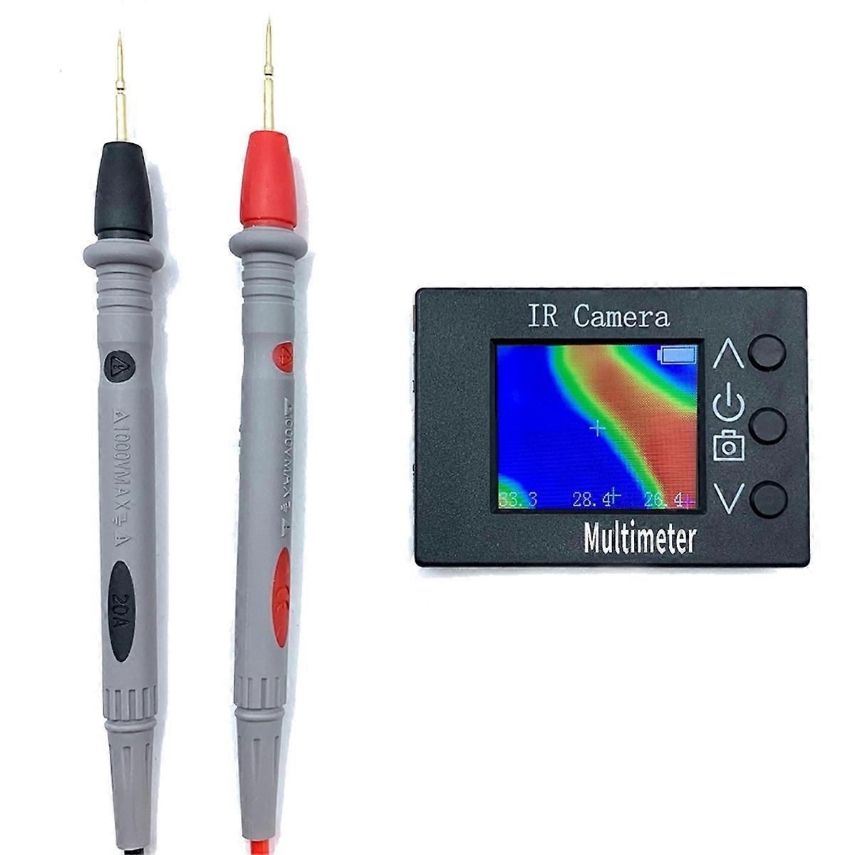 Portable IR Thermal Imaging Multimeter, 32x24 IR Camera & Digital Multimeter 2 in 1 Digital Infrare