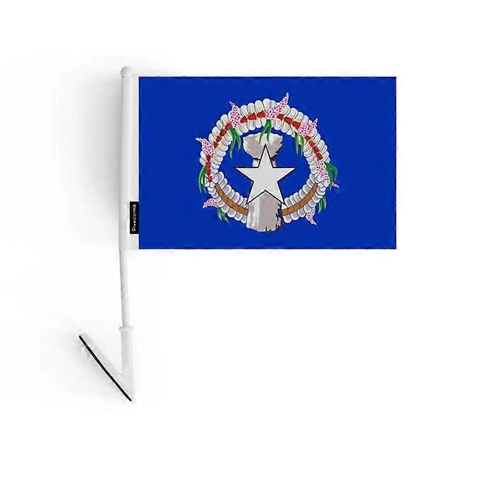 Adhesive Flag – Northern Mariana Islands – 14 x 21 cm – Soft Polyester – Easy to Stick – 5 pieces