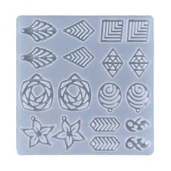 2x Silicone Resin Casting Earring Earring Making Kit