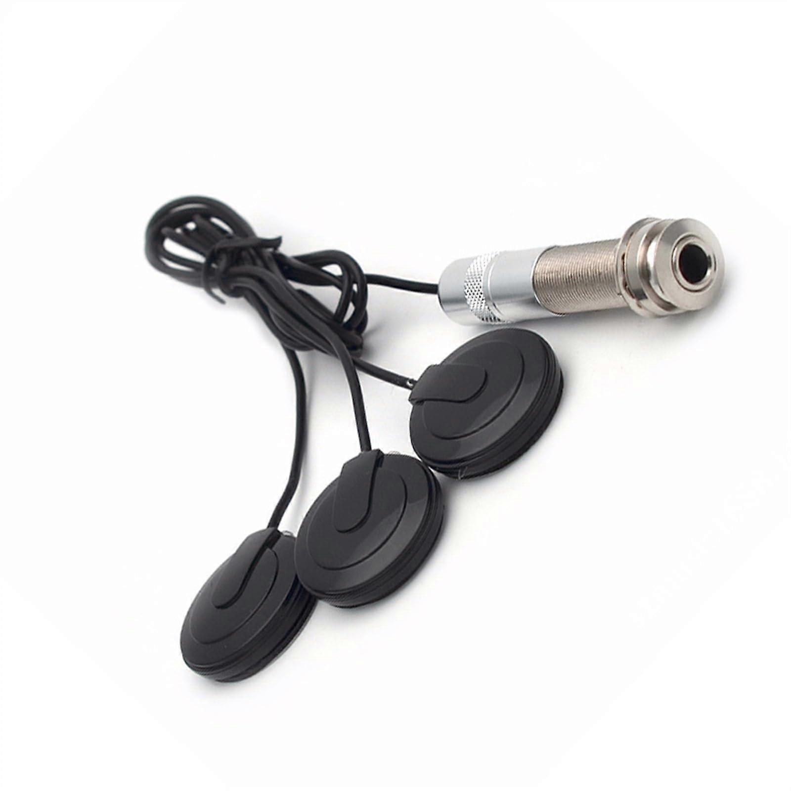 Acoustic Guitar Pickup Multi-Function EQ Patch Pickup for Acoustic Guitar Violin Mandolin with Adjustable Tone Control