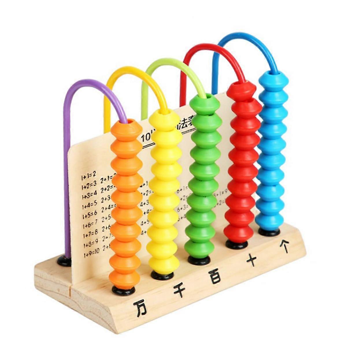 Math Board Preschool Learning Calculation Calculation Calculating Beads Counting Beads Educational Wooden Ref: 3569