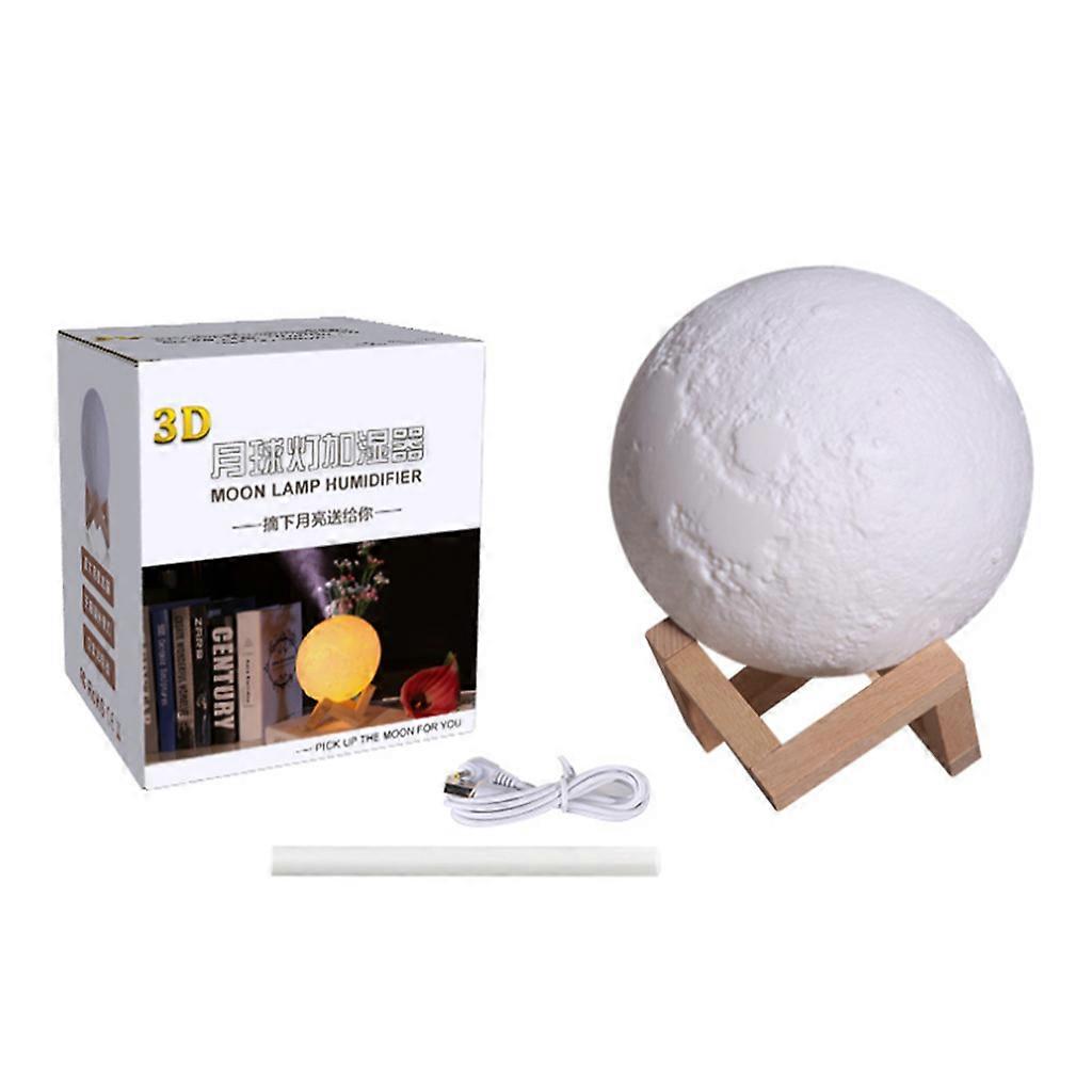 Moon Light Humidifier Moon Lamp with Stand Cool Mist Humidifier Ajustable Brightness USB Charging Decorative