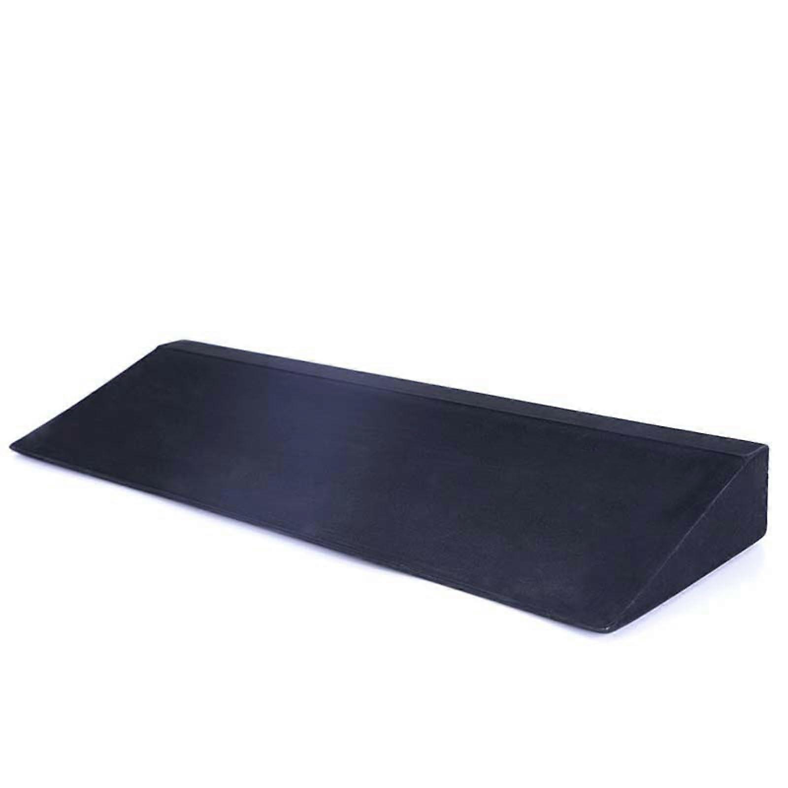Yoga Squat Wedge Block, Pilates Yoga Wedge Stretch Accessories, EVA Inclined Support, Squat Plate, Balance, Supportive Foam Wedge Block (Black)