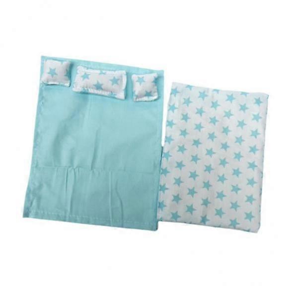 4x1:12 Dollhouse Miniature Bedding Model for Diorama Dollhouse Micro Landscape blue