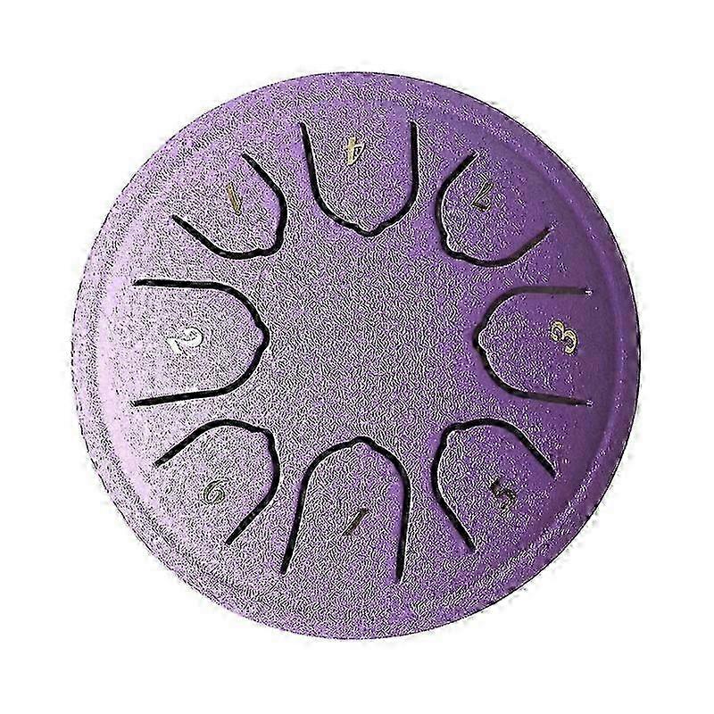 1 Set Steel Tongue Drum with Mallet for Meditation Percussion Instrument