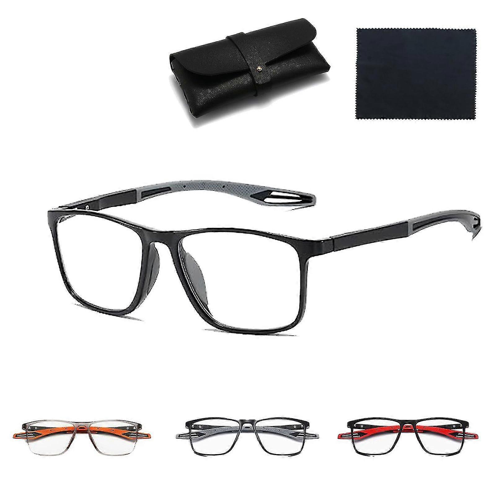 Ultra-Light Anti-Blue Light Reading Glasses for Computer Screen Use with Anti Glare Lens Sports Style