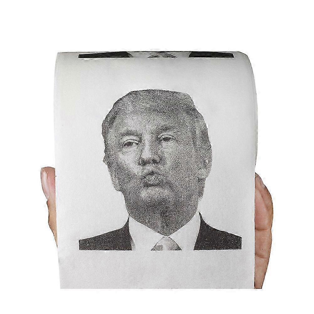 1/10pcsドナルド・トランプトイレットペーパーノベルティ面白いソフトプリントギャグギフトジョークティッシュロール