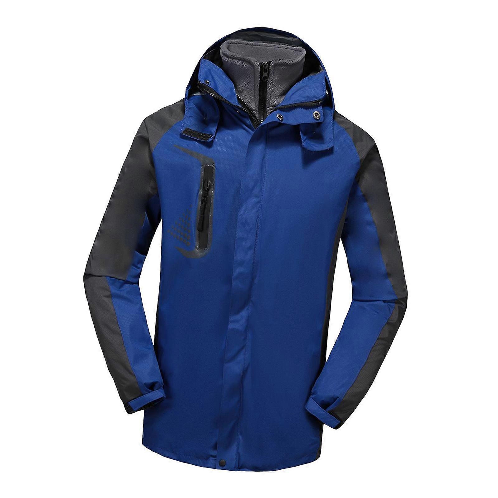 Hooded Softshell Jacket Winter Warm Coat Fleece Lined Jacket Windproof Coat for