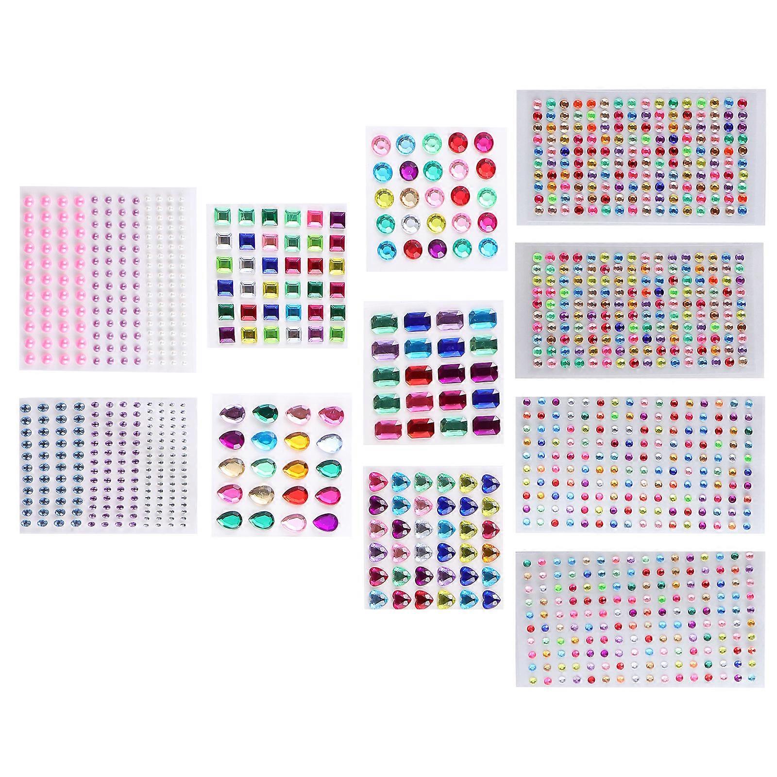 Creative Rhinestone Stickers for Fashionable Designs, No Falling Off with Correct Use