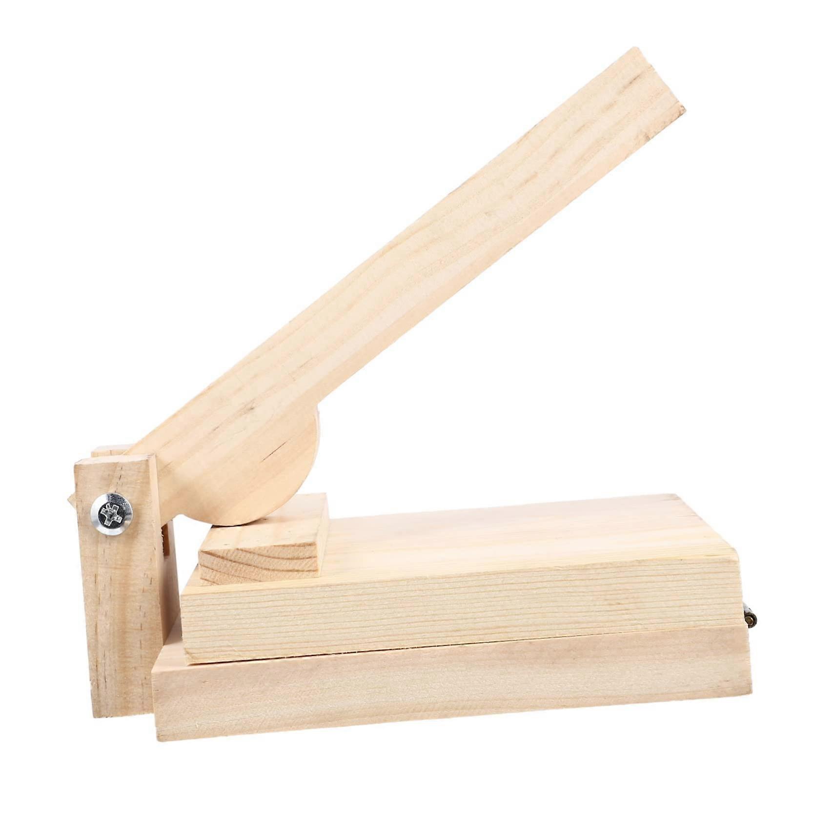 Dumpling press Dumpling making prop Wood