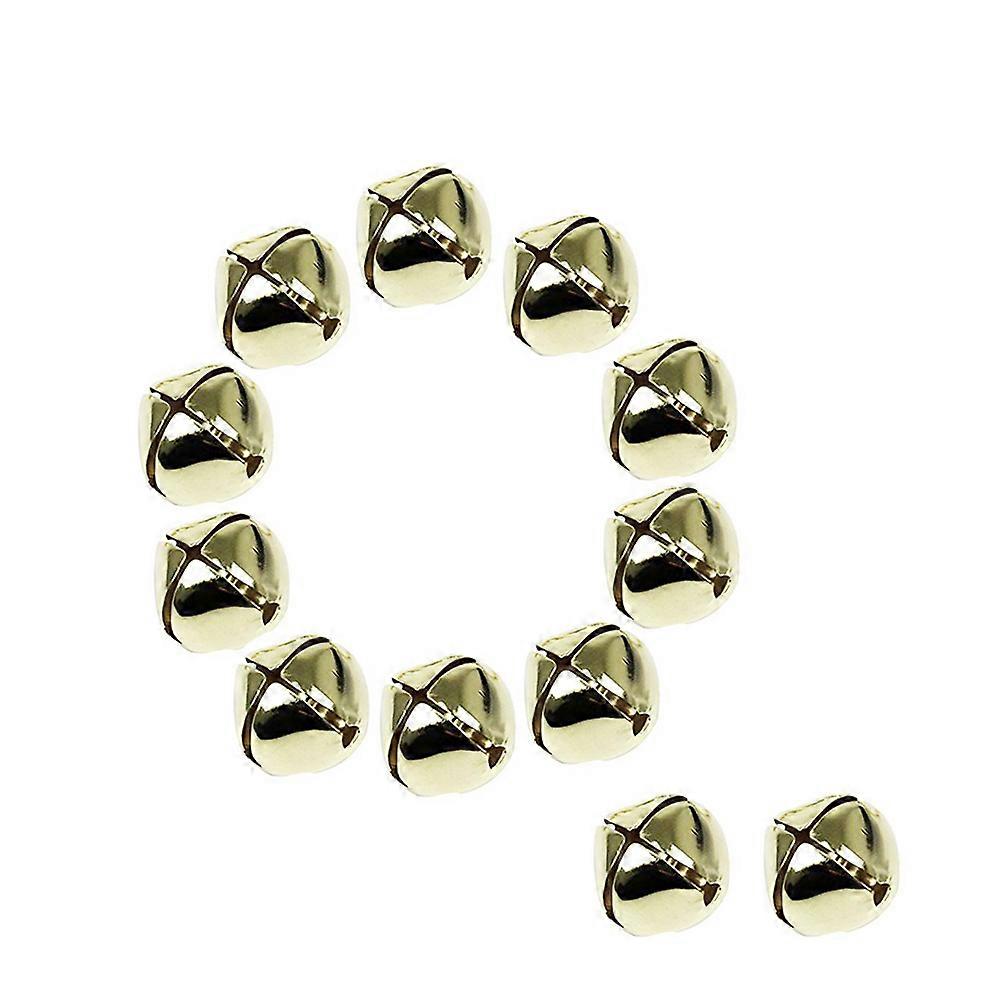 أجراس الحرفية زخرفة أجراس الصليب الذهبي DIY التبعي جرس عيد الميلاد قلادة ديكور المنزل 36 مم 12 قطعة