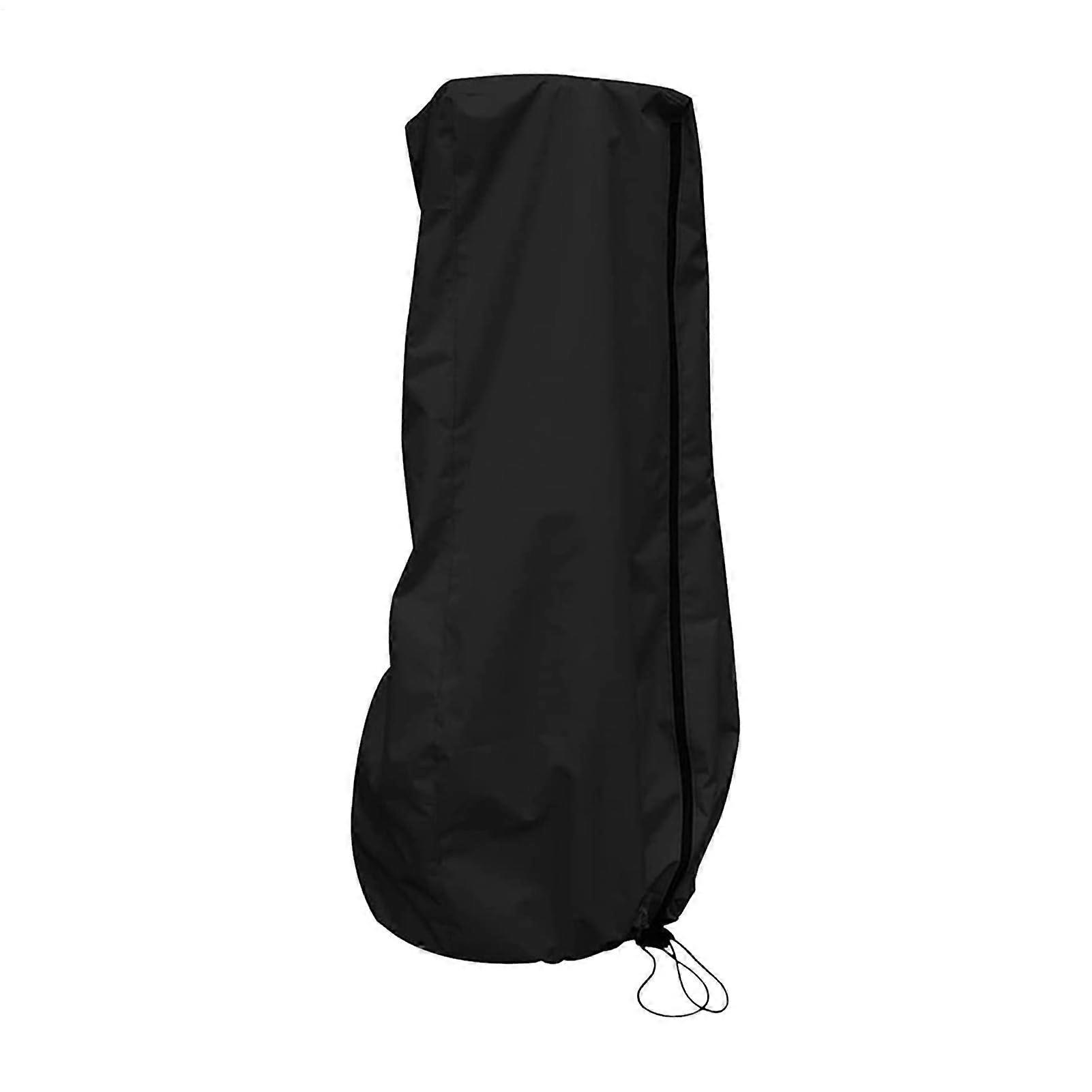 Standing bag cover standing bag shield, heavy outer protection Adjustable waterproof dustproof cover, secure storage Black