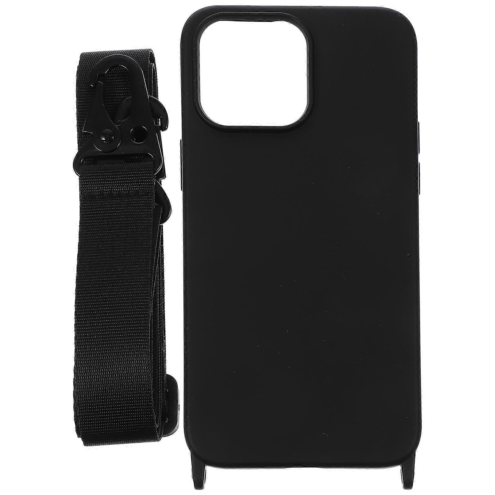 Crossbody Lanyard Phone Case For 14 Daily Use Hands Free Usage Black 1Set
