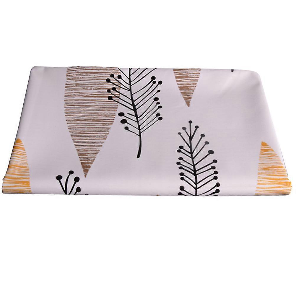 Toalha de mesa de PVC com impressão de folha Capa de mesa resistente a óleo reutilizável para festas, piqueniques e uso doméstico Design elegante