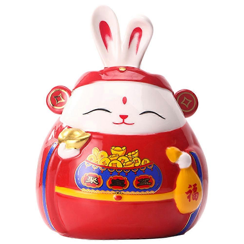 It looks like your message got cut off at the end, but with information about the **Fortunate Rabbit Piggy Bank** or similar cute ceramic bunny coin