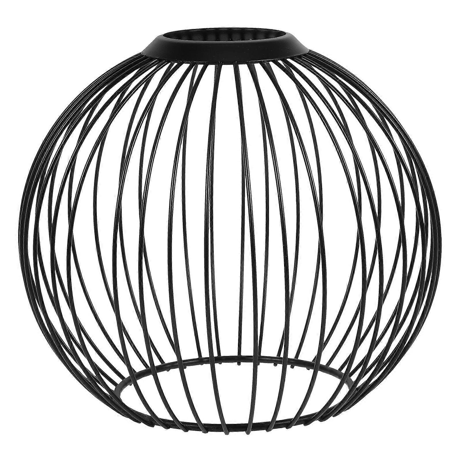 Retro Iron Hollow Out Pendant Light Shade Replacement for Home, Office & Cafe – Industrial Style Lampshade for Indoor Spaces