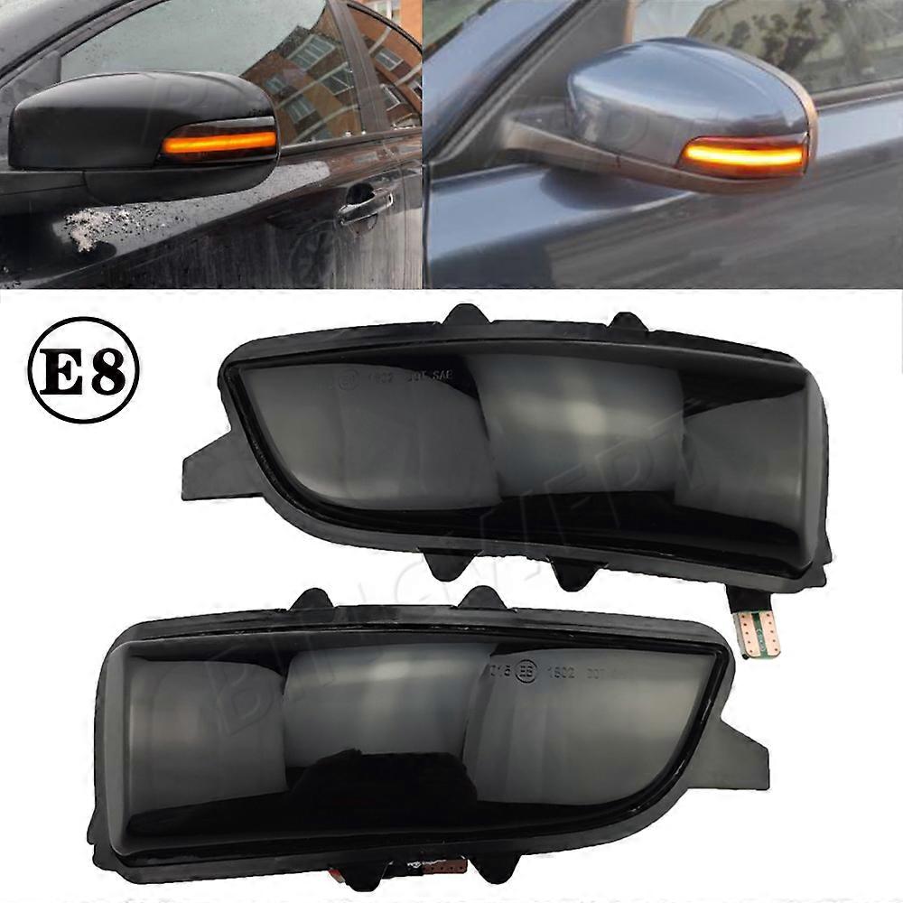 适用于沃尔沃 C30 C70 S40 S60 V40 V50 V70II/III 2008- 10 LED 动态转向信号灯顺序后视镜转向信号灯