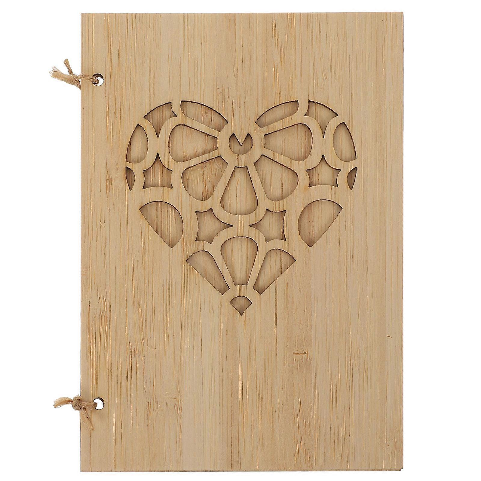 Mother's Day Greeting Card Creative Greeting Card Wood Color Rectangular Shape Message Leaving 1Set