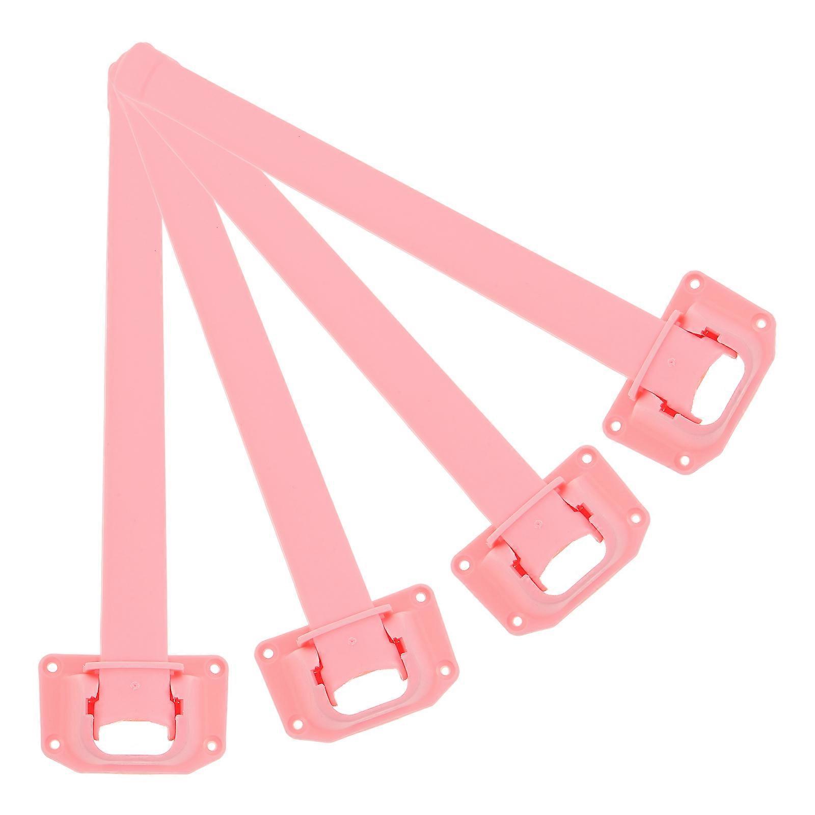 Desk Legs Adjustable Foldable Table Legs Wear-resistant Elephant Leg Shape Simple Design Pink 28cm 4Pcs