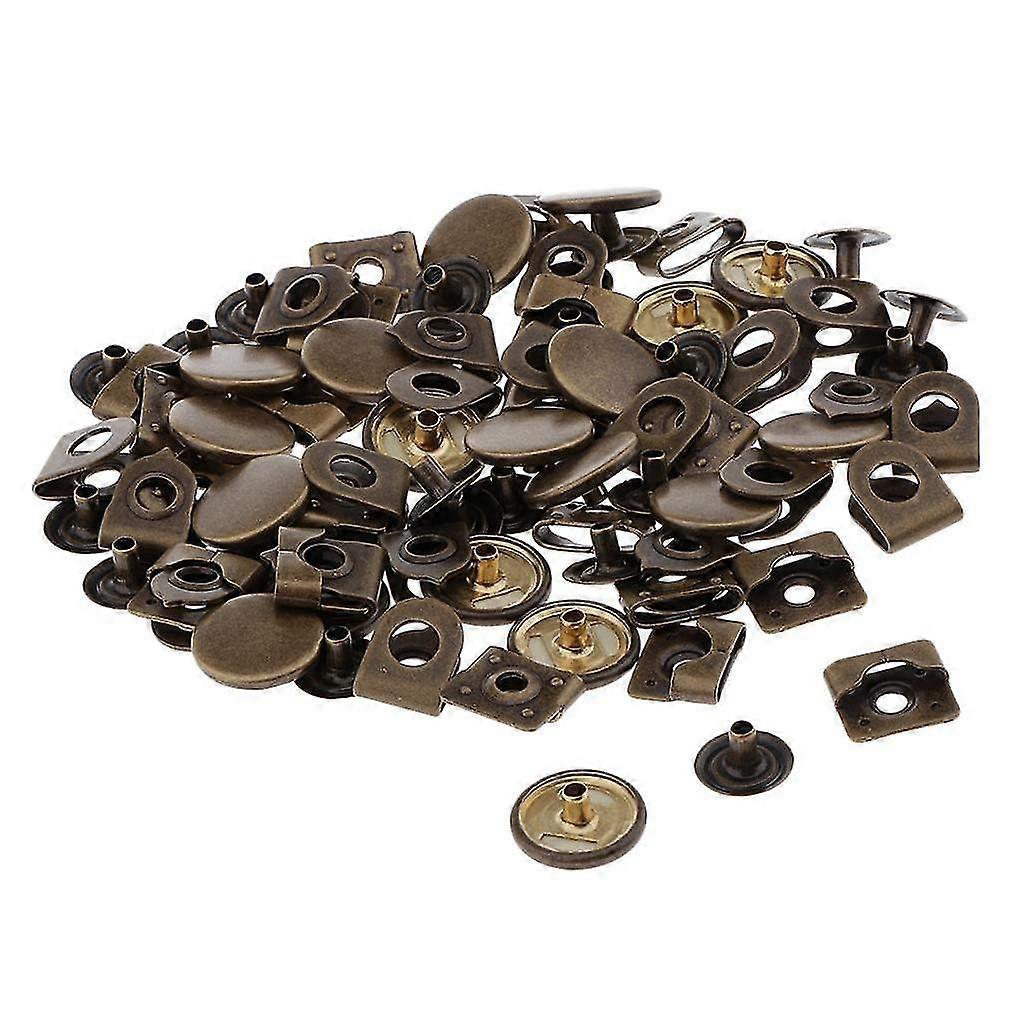 20 Sets Sewing Hooks Eye Closures Buckles for Trousers Skirt Repair Bronze