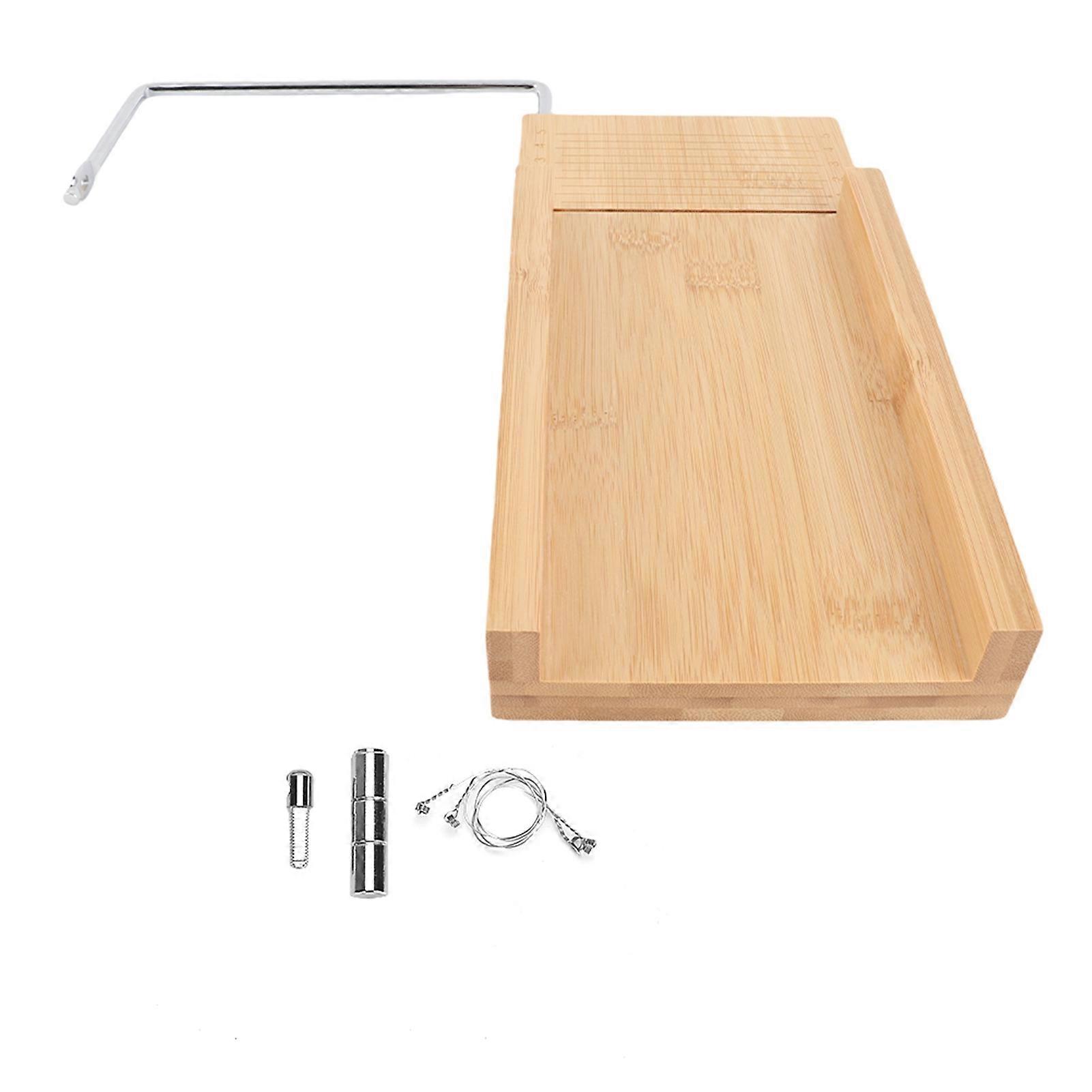 Bamboo Soap Cutter for Cake, Candle, Chocolate, Food, Soap (Bamboo Wood Board)