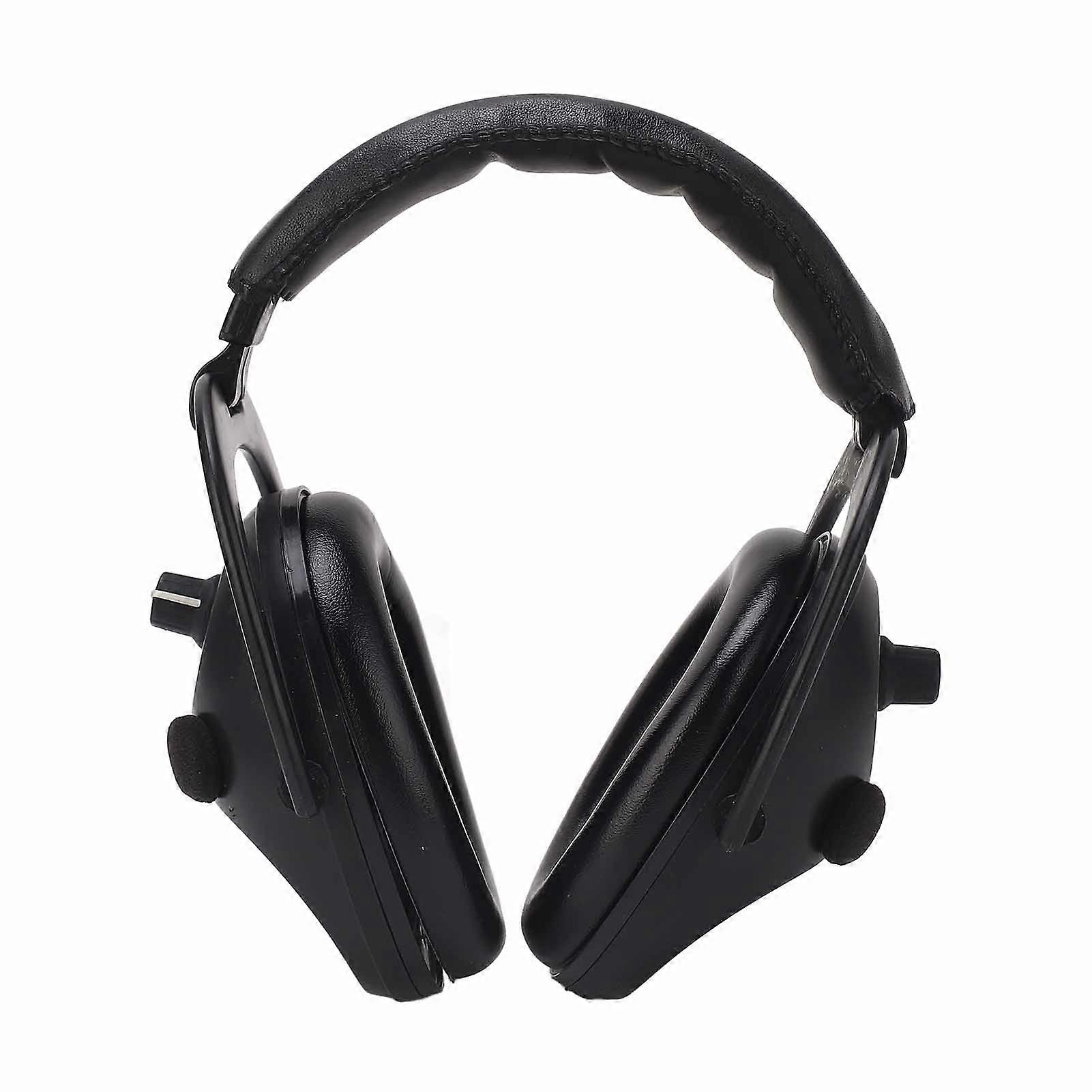 Casque d'extérieur antibruit, cache-oreilles, protection tive pour les voyages, les chantiers, les bibliothèques, noir