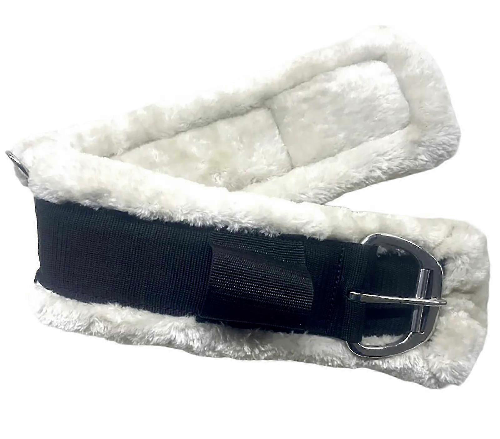 (71Cm) Horses Fleece Girth Breathable Horse Girth Elastic English Girth Fleece Horse Cinches Western Saddles Accessories Enduring 71cm