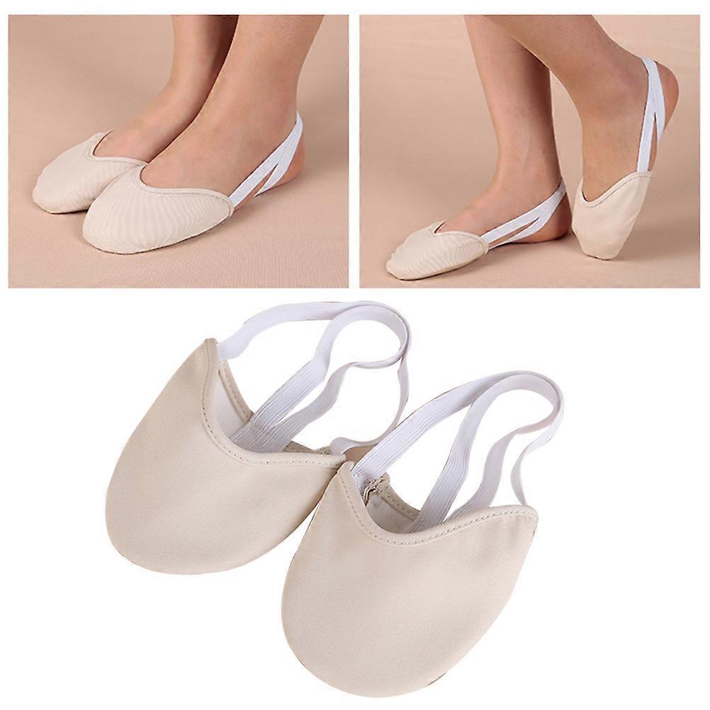Rhythmic Gymnastics Toe Shoes Adults Colth Material Non-slip Performance White 1 Pair
