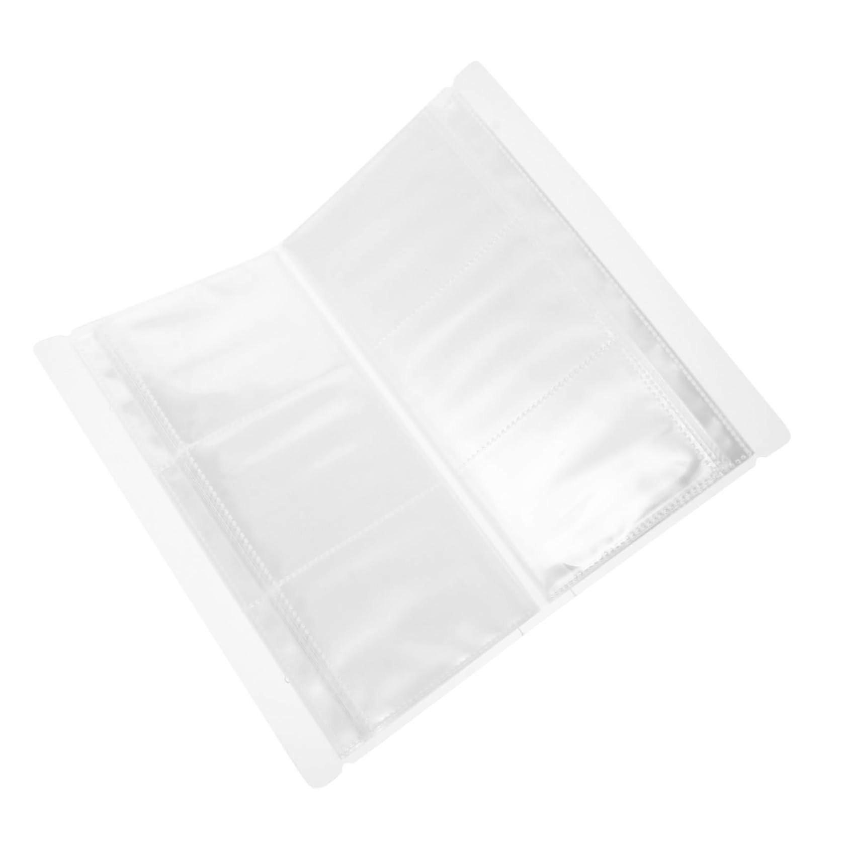 Transparent Storage Album for Cards, Postcards, Air Tickets - Lightweight, Durable, Memory Protector, 1 Pocket, Clear Design