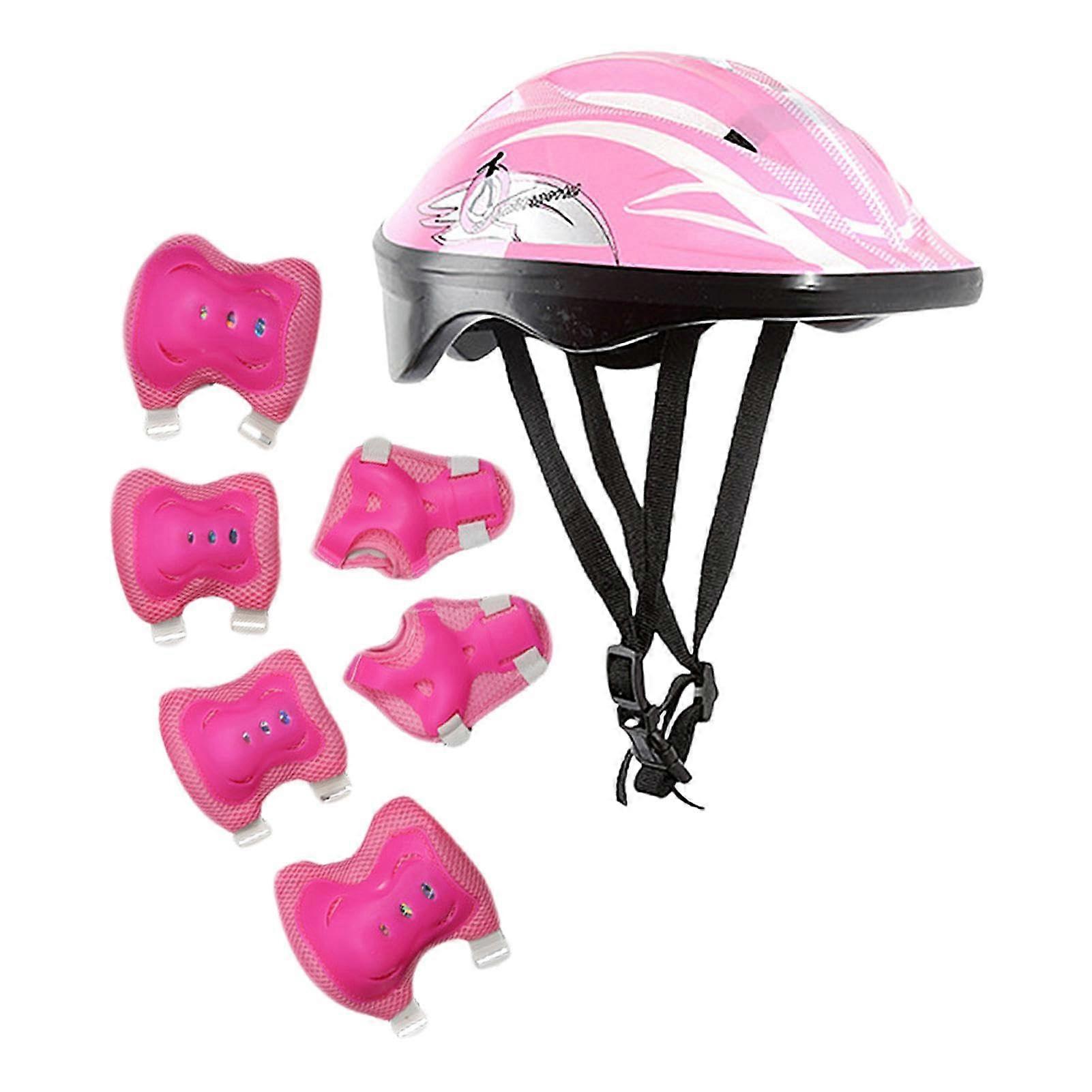 s Knee Pads Set with Skate Helmet, Inline Protectors, Adjustable