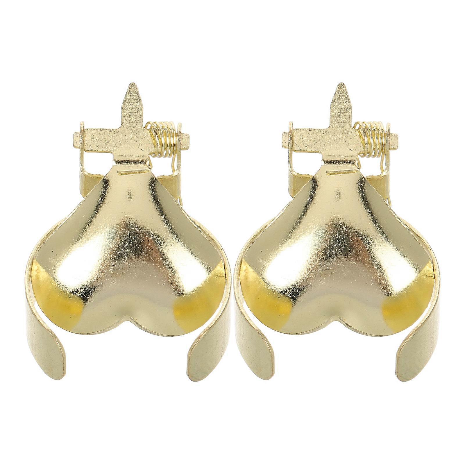 Here's a polished and professional product description based on your input:
**2pcs Heart Shaped Metal Candle Snuffer – Gold Candle Extinguishers