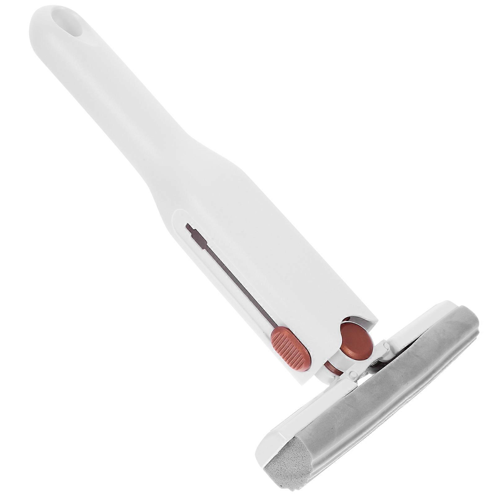 Self-Squeeze Mini Mop Portable Small Mop White Rectangular Sponge Mop For Desktop 1Set