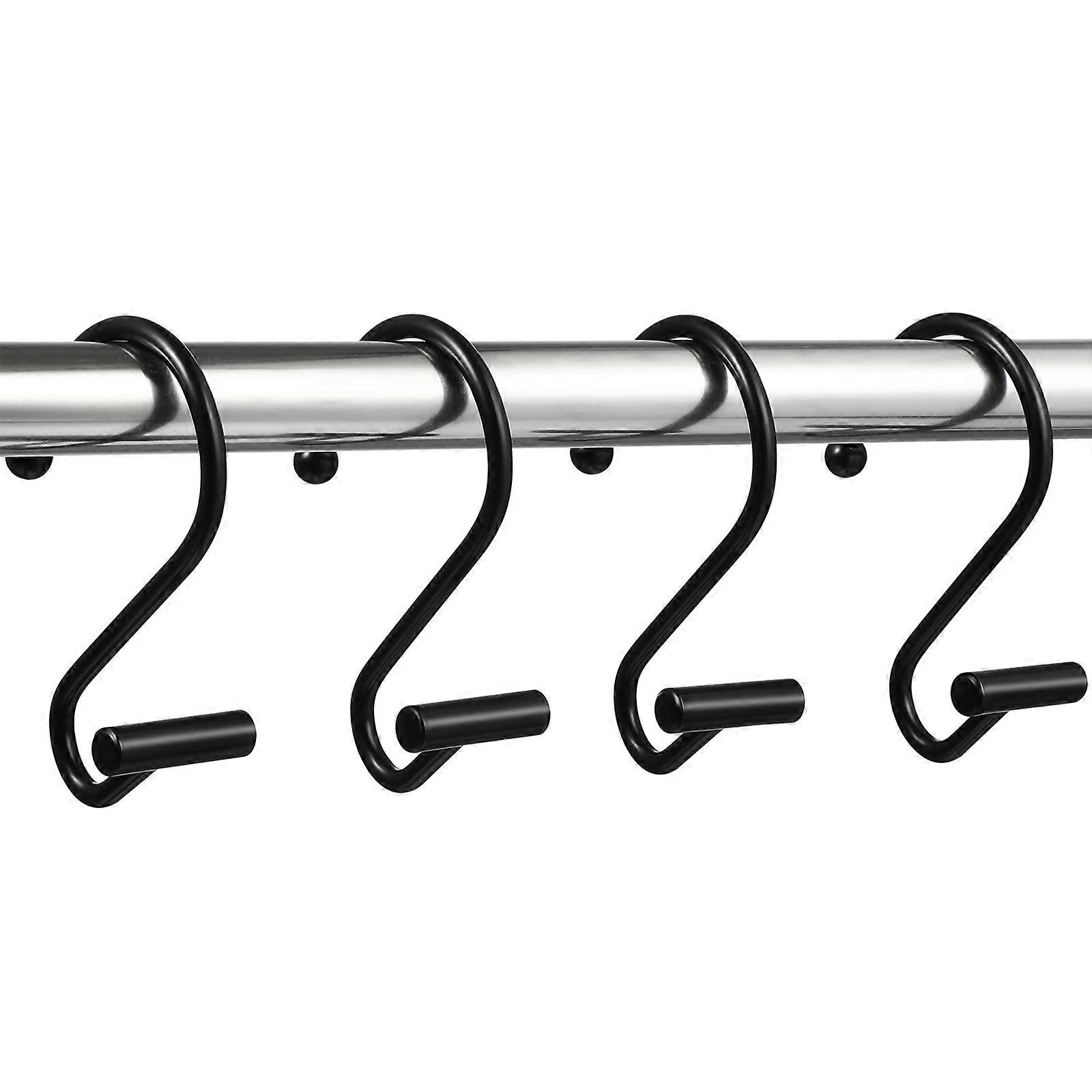 12pcs Shower Curtain Hooks, Electroplated Smooth Sliding Rings for Easy Installation, Compatible with Standard Shower Rods, Decorative Bathroom